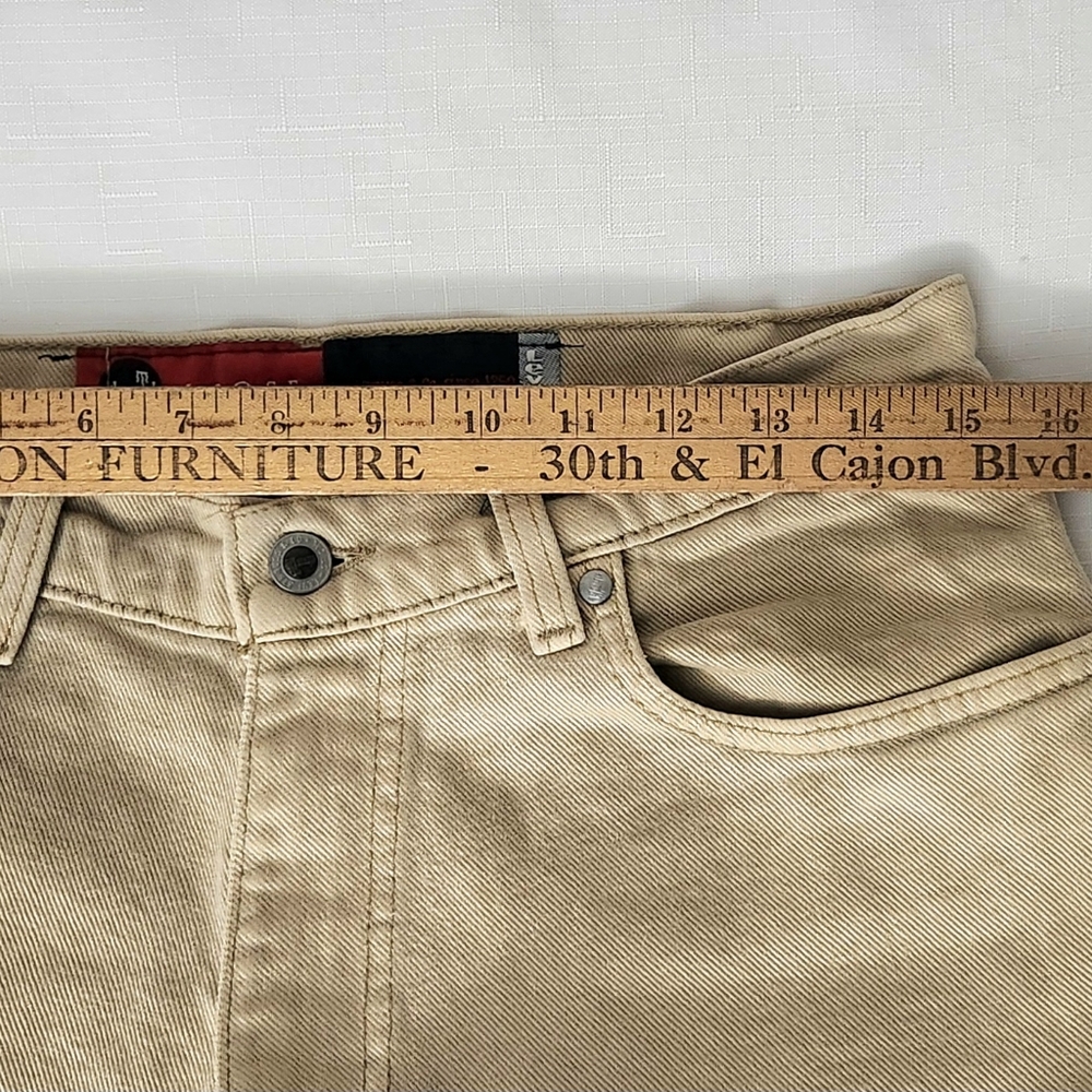 Vtg 90s Levi’s Silver Tab Loose Fit Jeans Shorts beige Size 31 Unisex Denim RARE - Picture 8 of 13